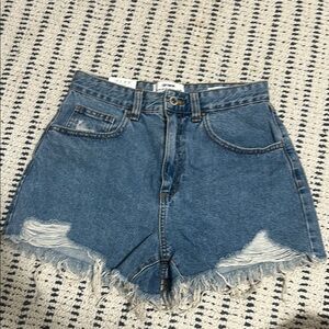 Denim High-Waisted Women's Shorts